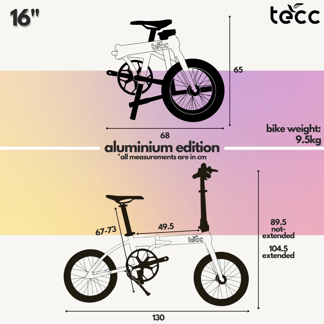 Tecc Aluminium Folding Bike 16" - Image 12