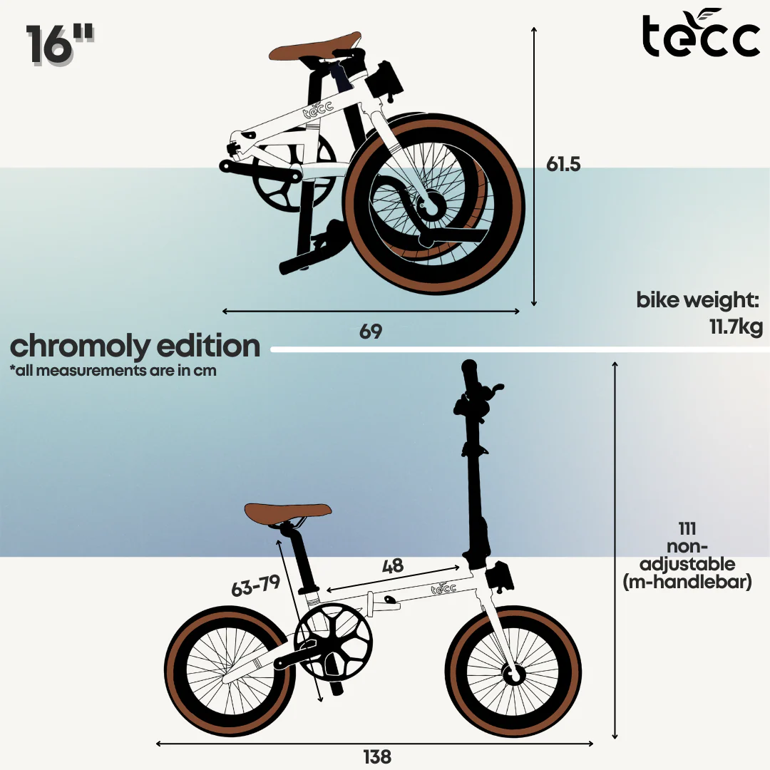 Tecc Chromoly Folding Bike 16" - Image 12